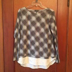The Limited - sheer long sleeve blouse, size L